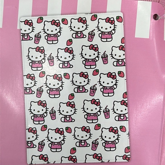 Hello Kitty Throw with pink strawberry drink NWT - Picture 2 of 4